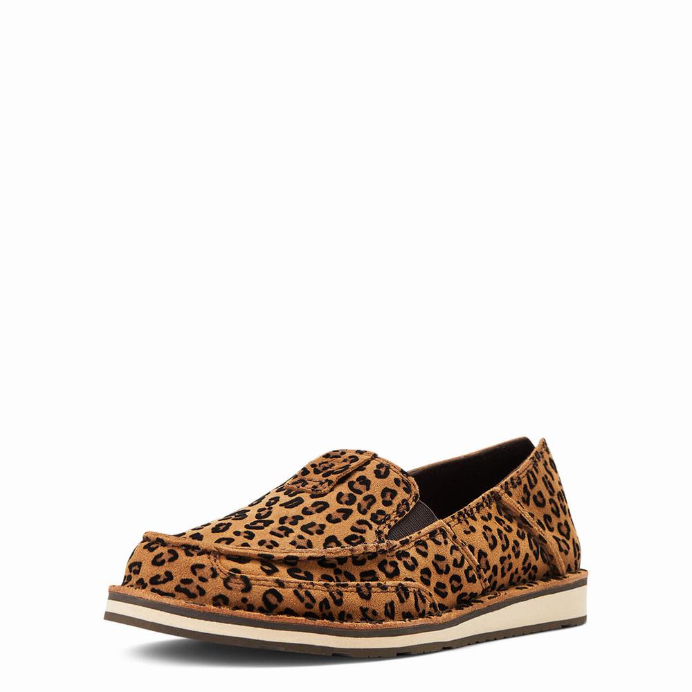 Leopard Ariat Cruiser Women\'s Sneakers | ITYV30562