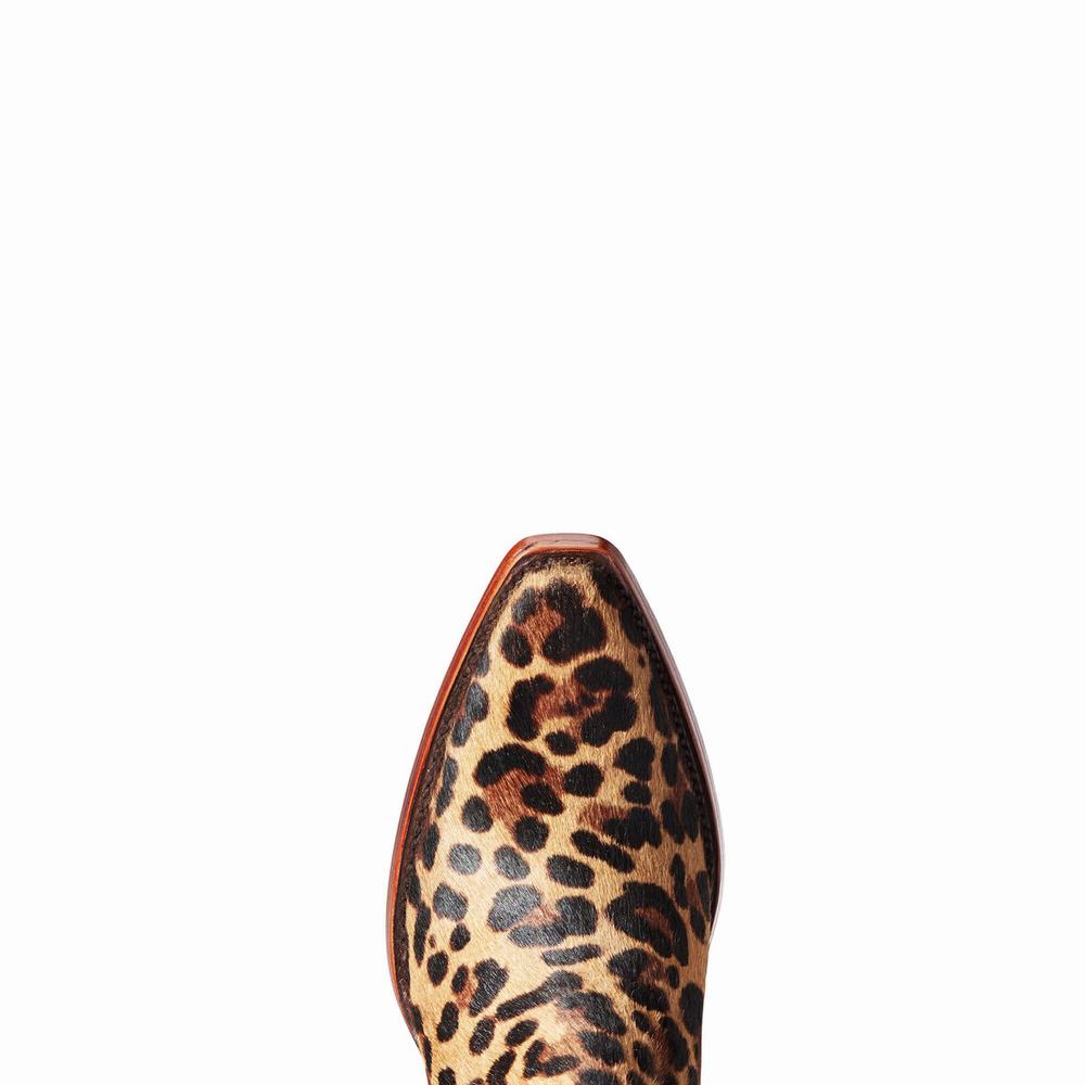 Leopard Ariat Dixon Haircalf Women's Booties | BJAW90417