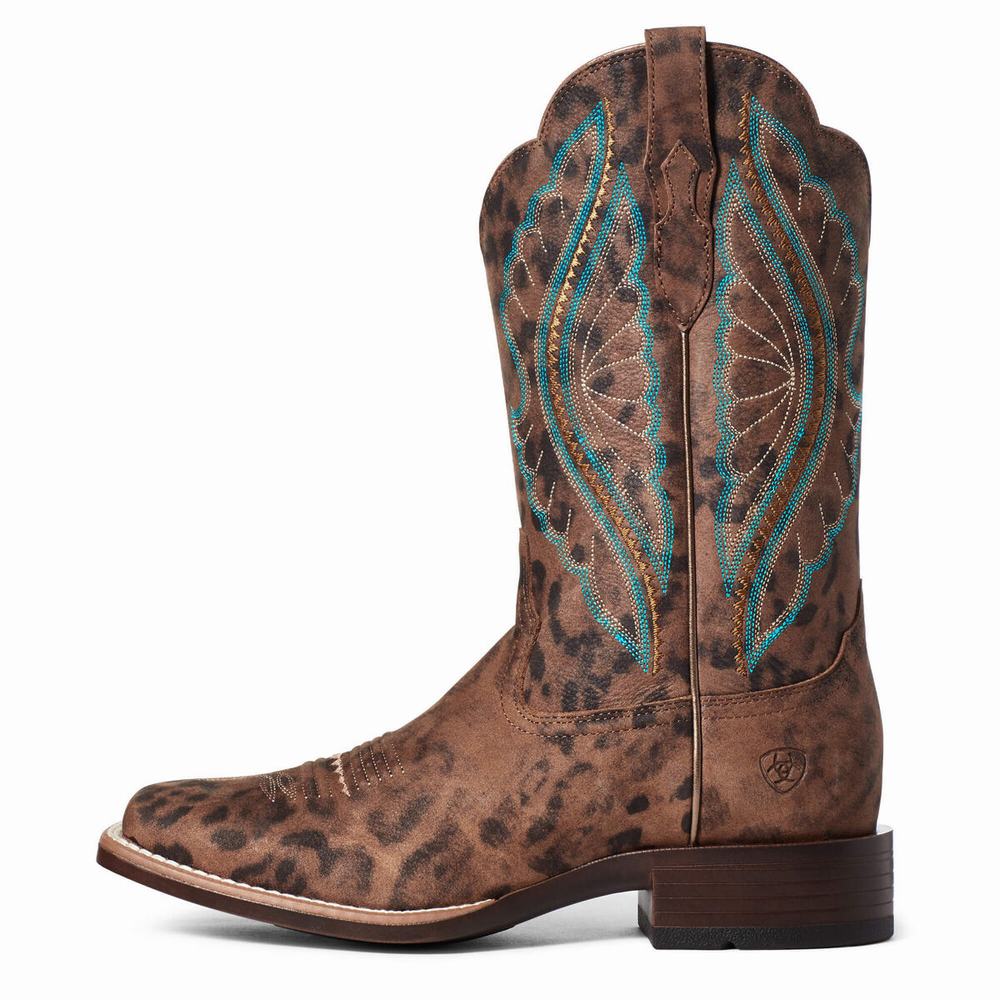 Leopard Ariat PrimeTime Women's Western Boots | YZQH39862