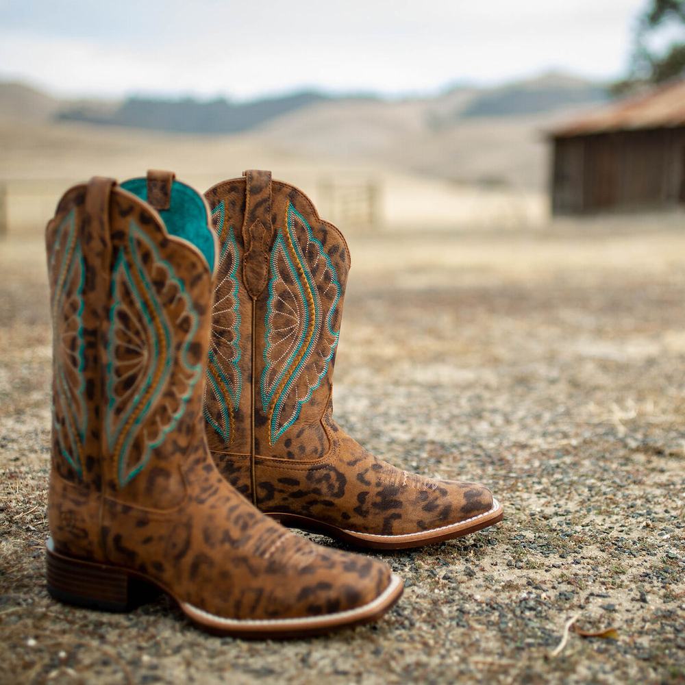 Leopard Ariat PrimeTime Women's Western Boots | YZQH39862