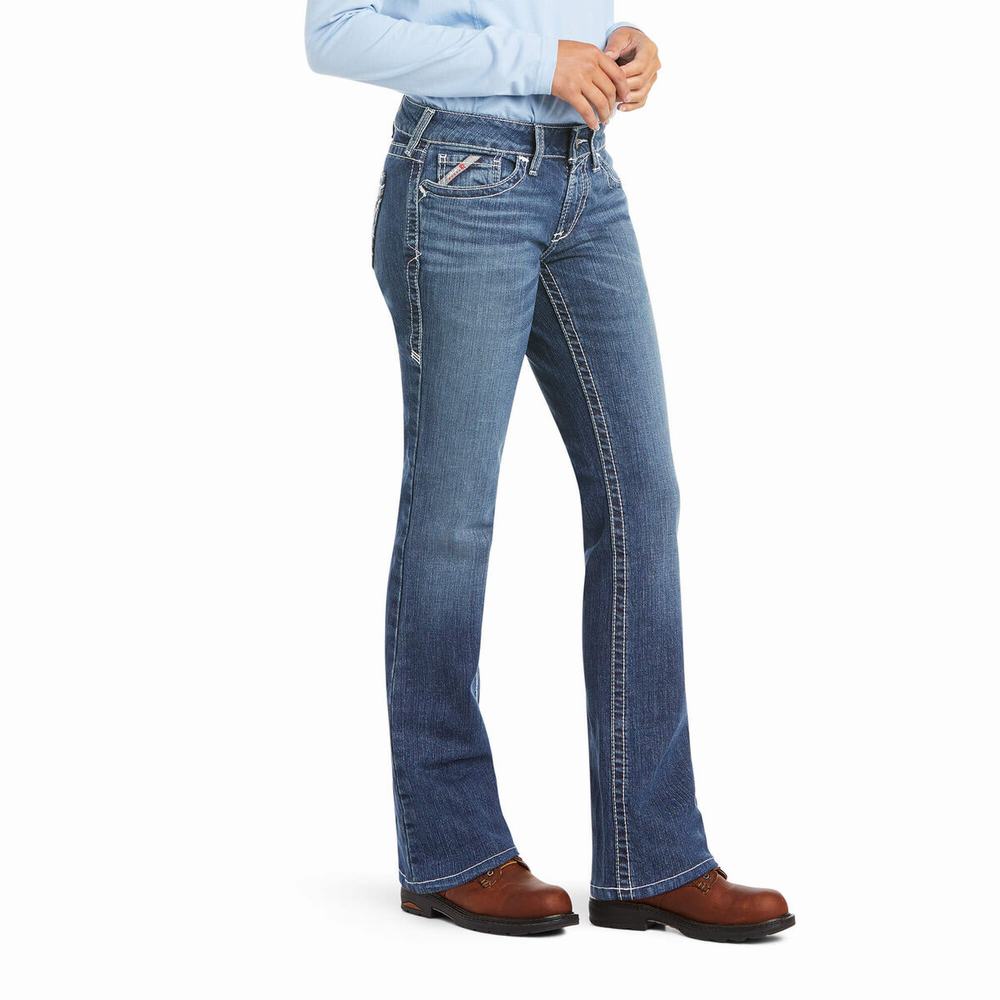 Multicolor Ariat FR DuraStretch Entwined Cut Women\'s Jeans | UBVN58614