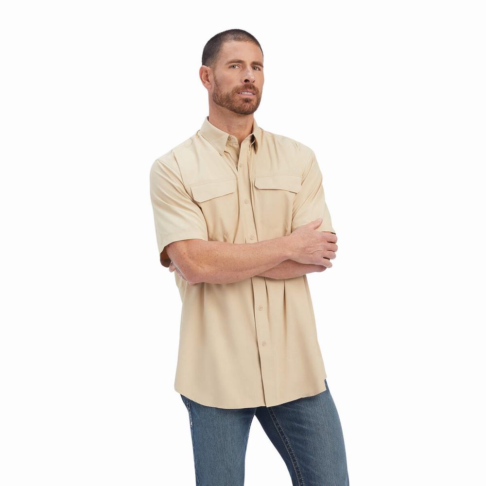 Multicolor Ariat VentTEK Outbound Classic Fit Men\'s Shirts | AOJI60987