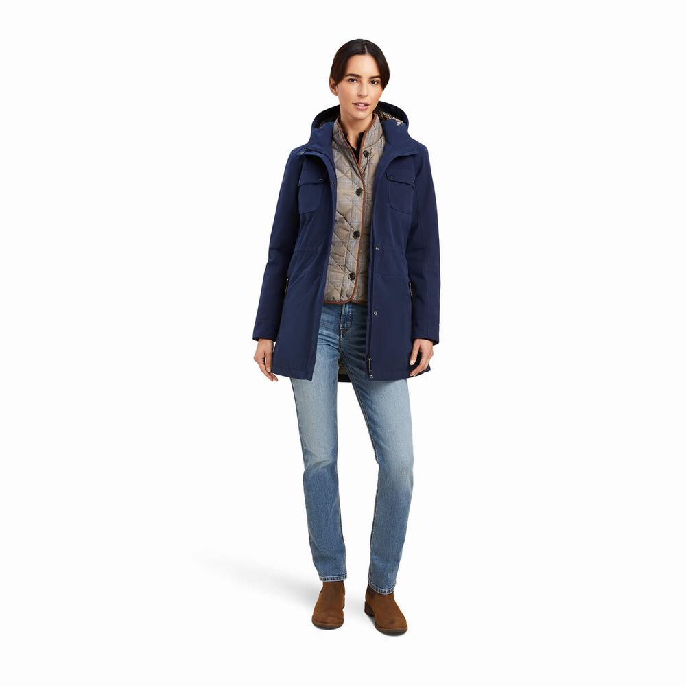 Navy Ariat Argentium Women's Jackets | ZGOU84931