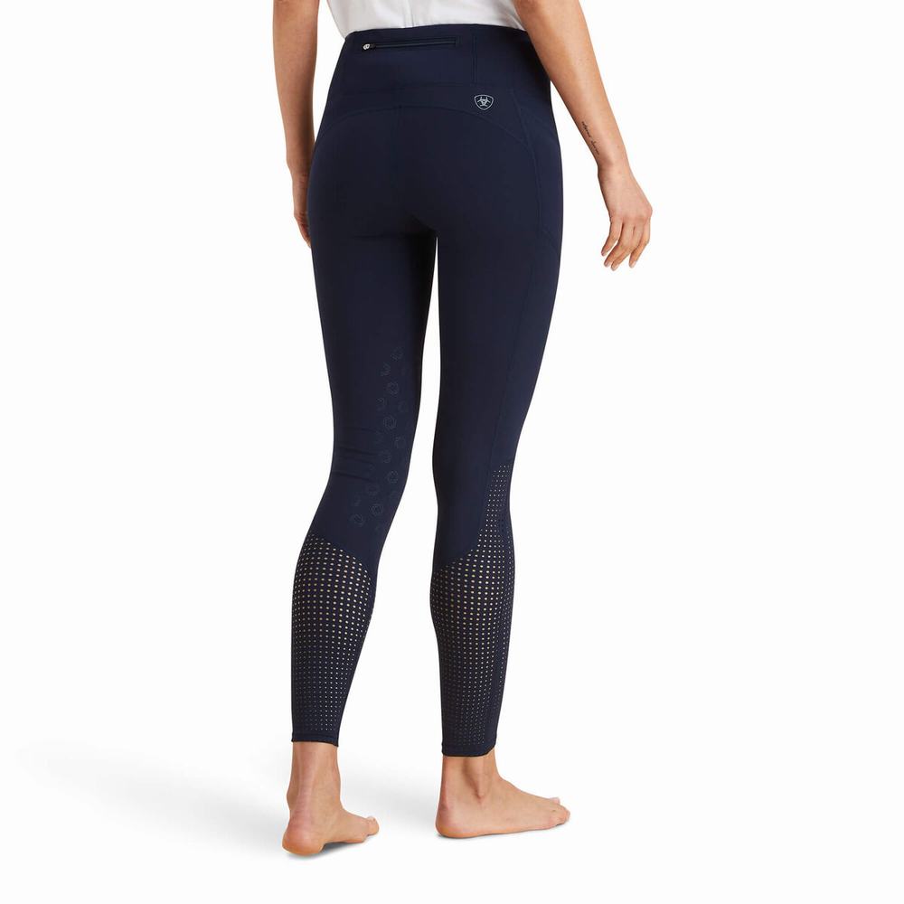 Navy Ariat Eos Knee Patch Women's Pants | EAHY39210