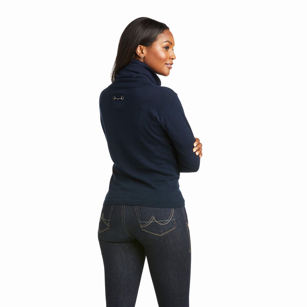 Navy Ariat Lexi Women's Sweaters | KHGM15732