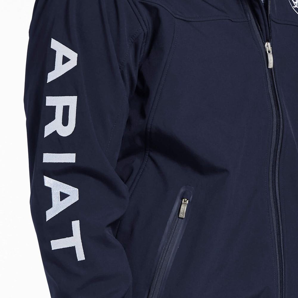 Navy Ariat New Team Softshell Men's English Riding | YSKG74063