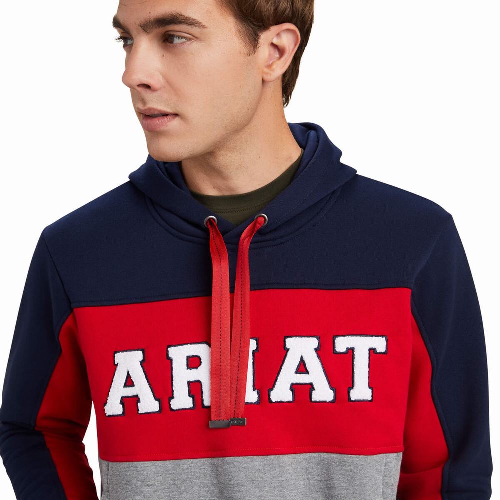 Navy Ariat Rabere Team Women's Hoodies | ZXHK04957