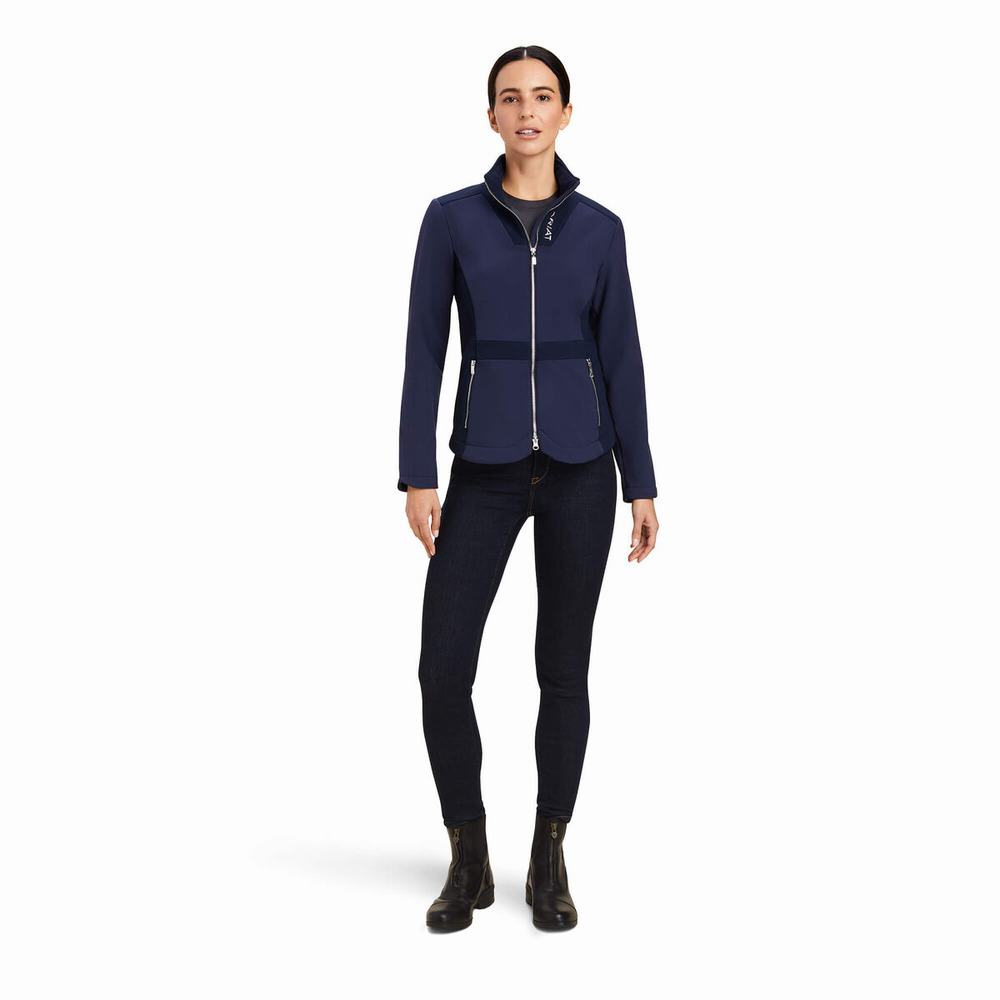 Navy Ariat Salient Women's Jackets | QSZA94250