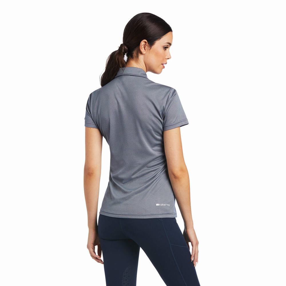 Navy Ariat Talent Women's Tops | URAH87024