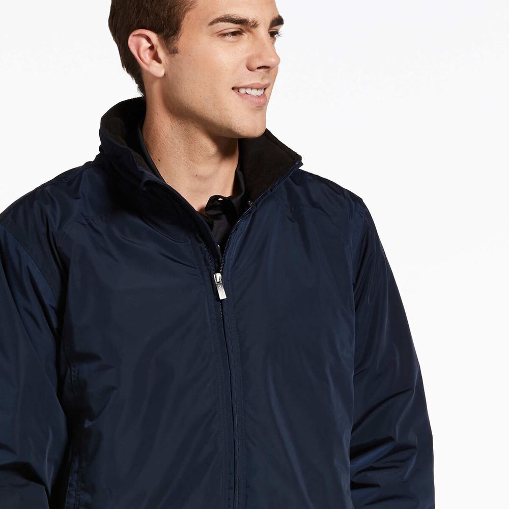 Navy Ariat Team Logo Insulated Men's English Riding | PVEF81570