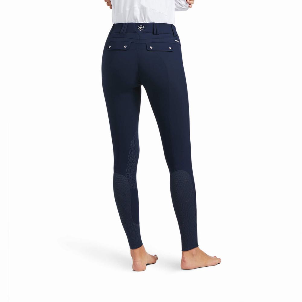 Navy Ariat Tri Factor Grip Women's Pants | AONF38962