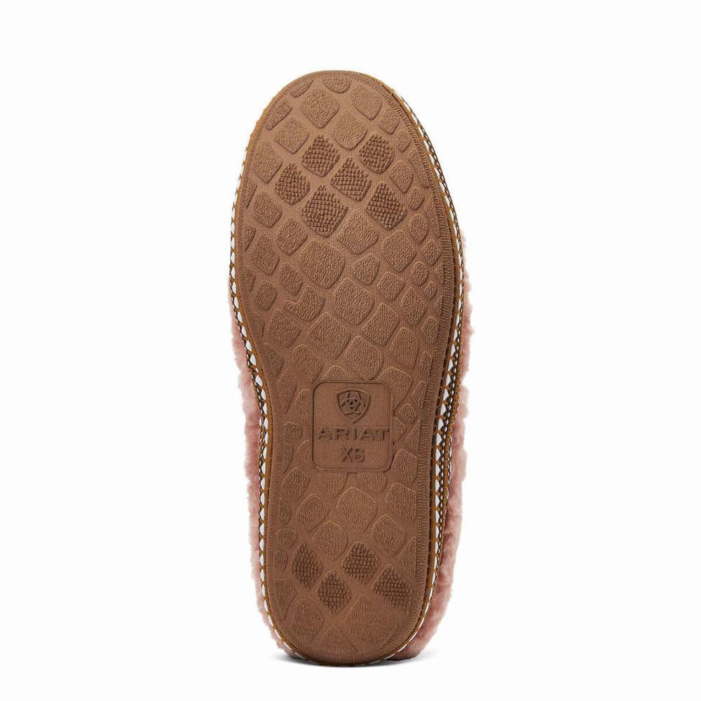 Pink Ariat Snuggle Women's Slippers | IQGZ35706