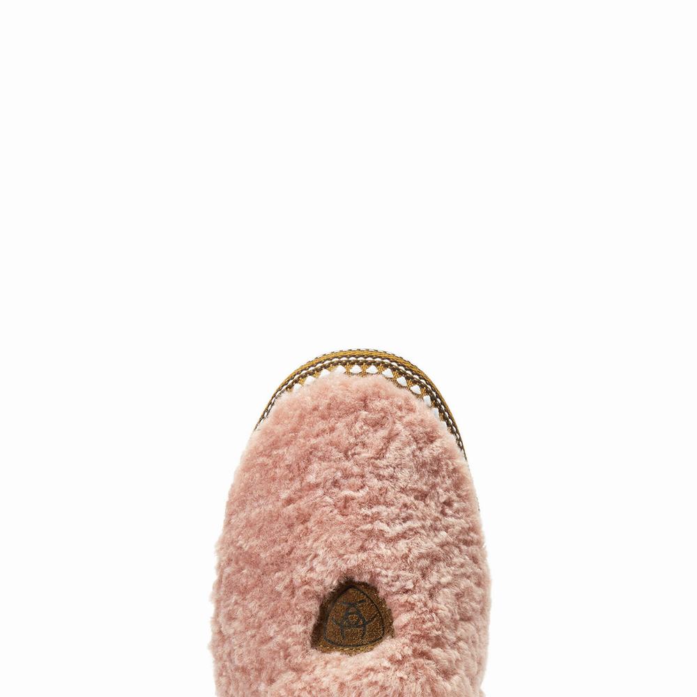 Pink Ariat Snuggle Women's Slippers | IQGZ35706