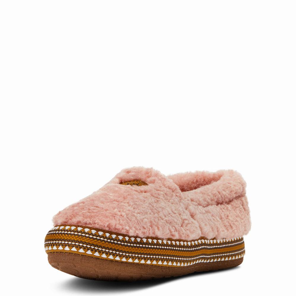 Pink Ariat Snuggle Women\'s Slippers | IQGZ35706