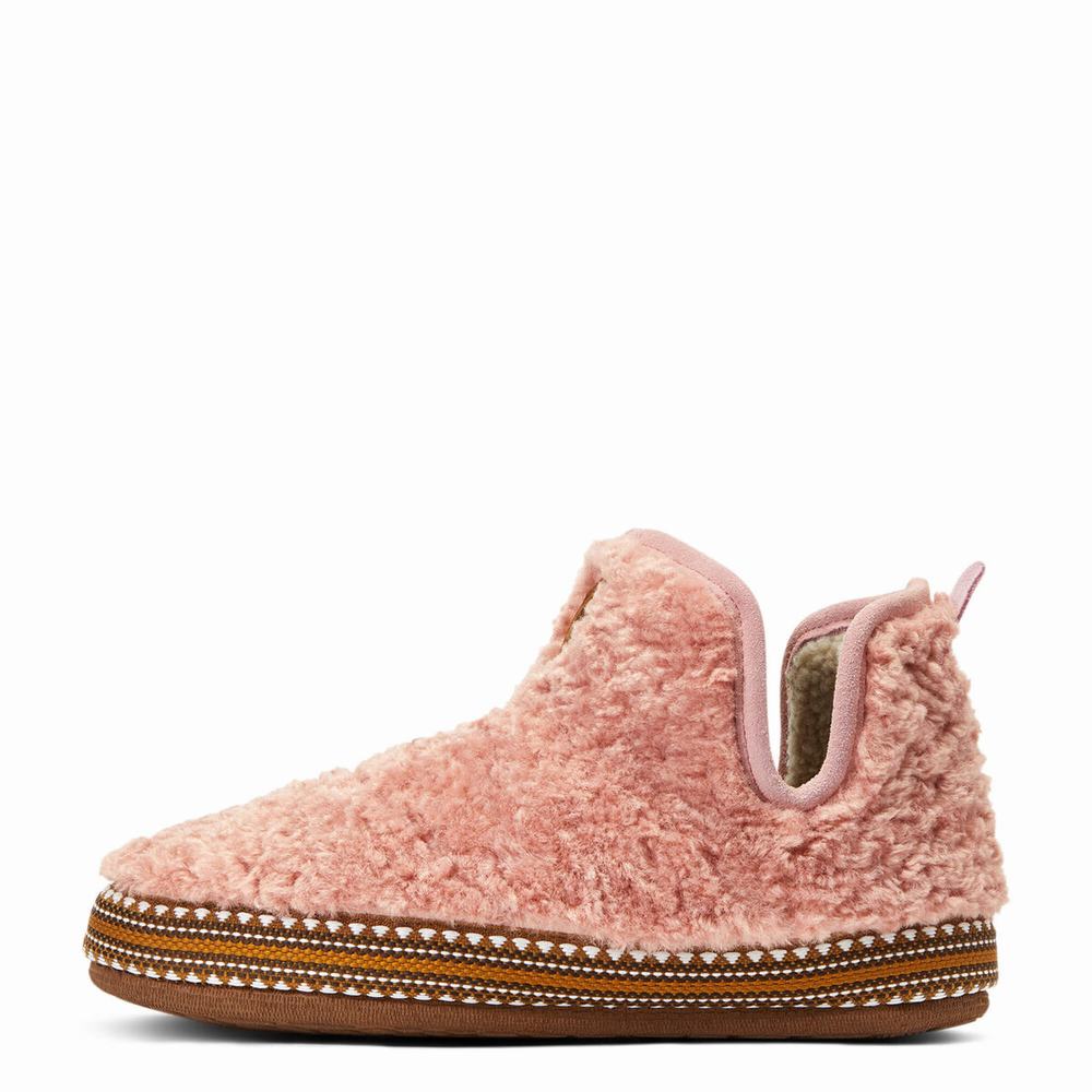 Pink Ariat Women's Slippers | YQRT27903