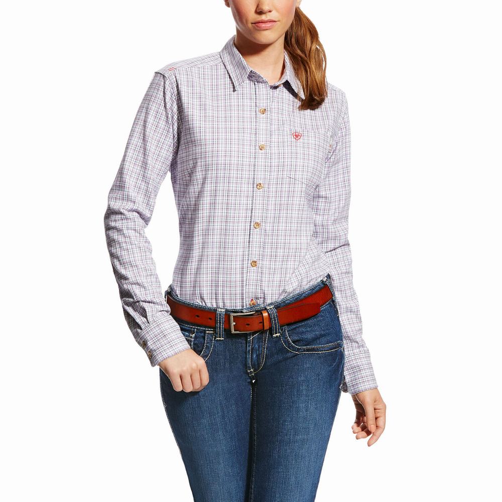 Purple Ariat FR Marion Women\'s Shirts | KPJD24597