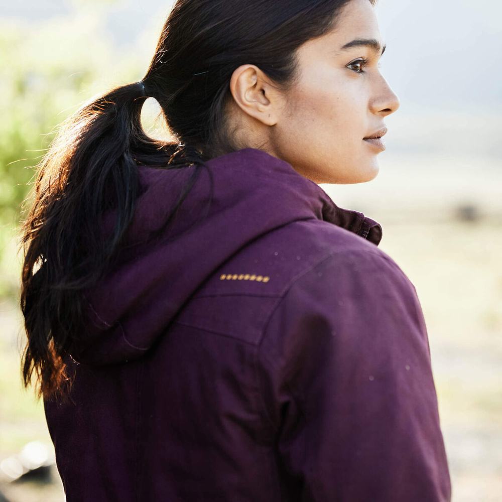 Purple Ariat Rebar DuraCanvas Insulated Women's Jackets | WMTN37851