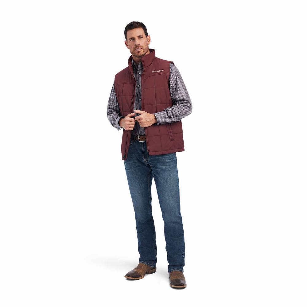 Red Ariat Crius Insulated Men's Jackets | XBZT68790