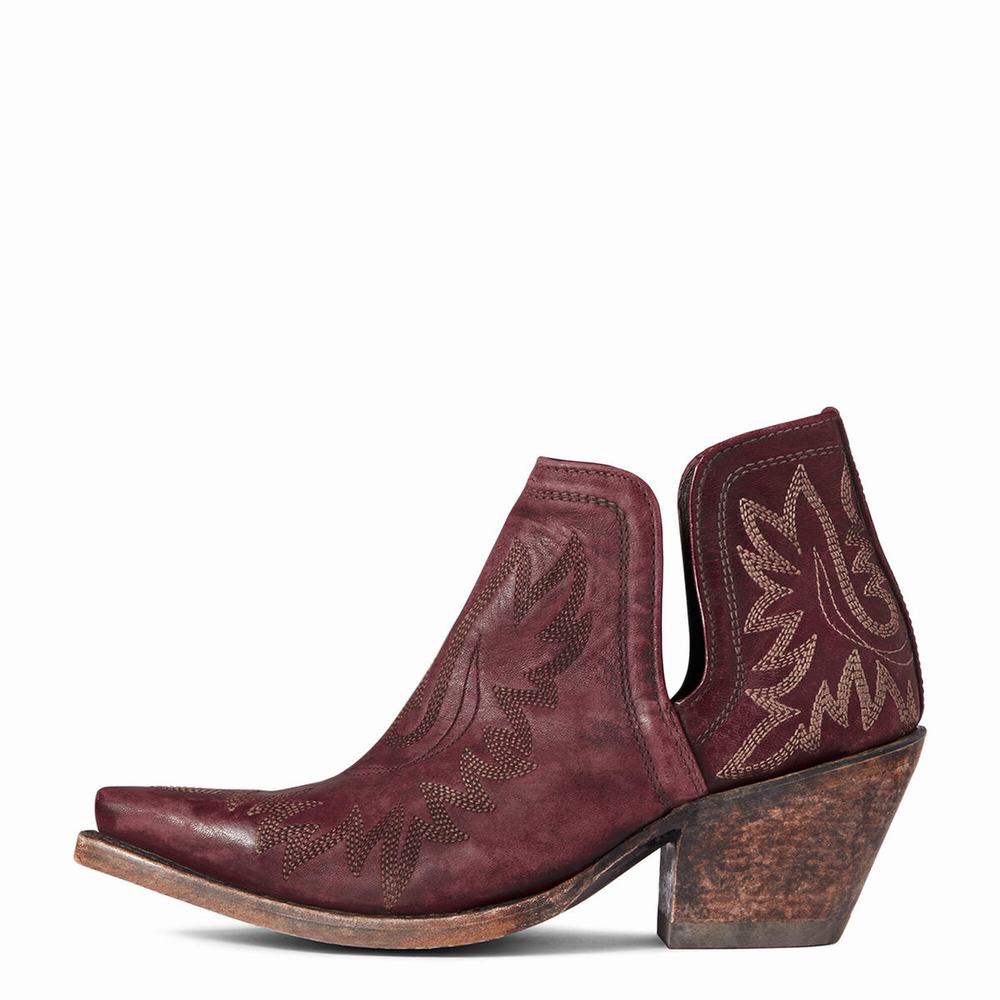 Red Ariat Dixon Women's Booties | ZFLC95061