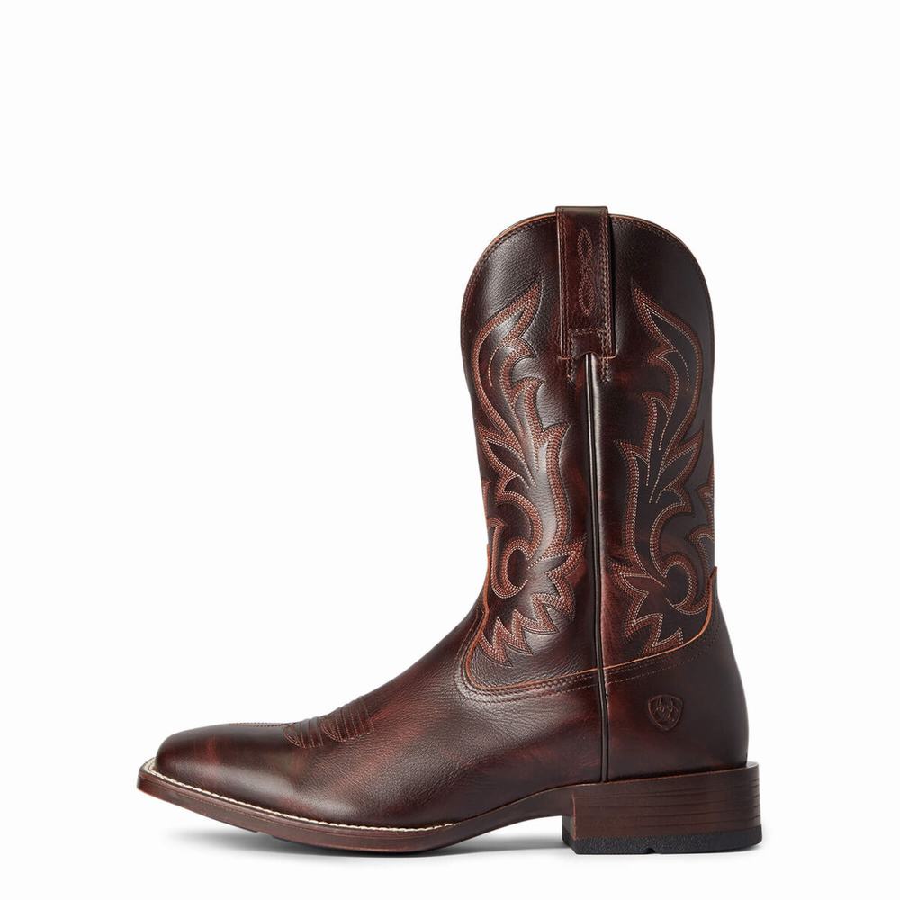 Red Brown Ariat Slim Zip Ultra Men's Dress Boots | KXQT41789