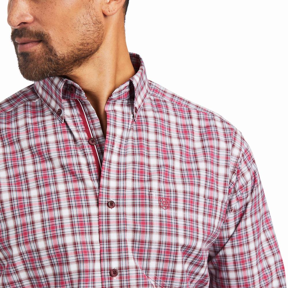 Rose Ariat Pro Series Judson Classic Fit Men's Shirts | EHDB08527