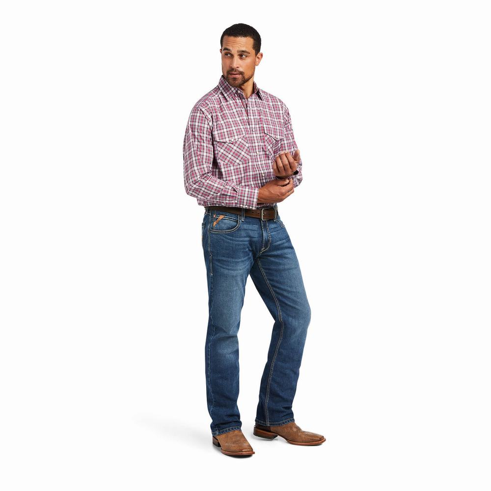 Rose Ariat Pro Series Judson Classic Fit Men's Shirts | JGAE86453