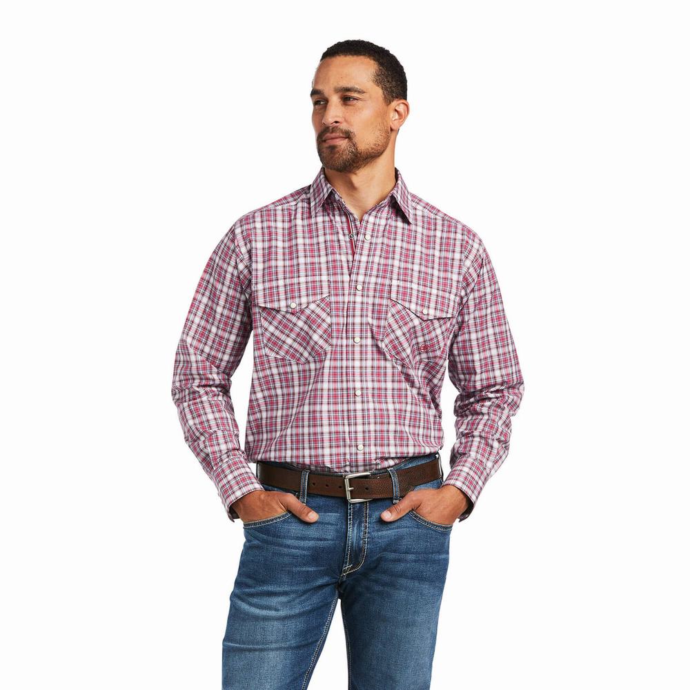 Rose Ariat Pro Series Judson Classic Fit Men\'s Shirts | JGAE86453