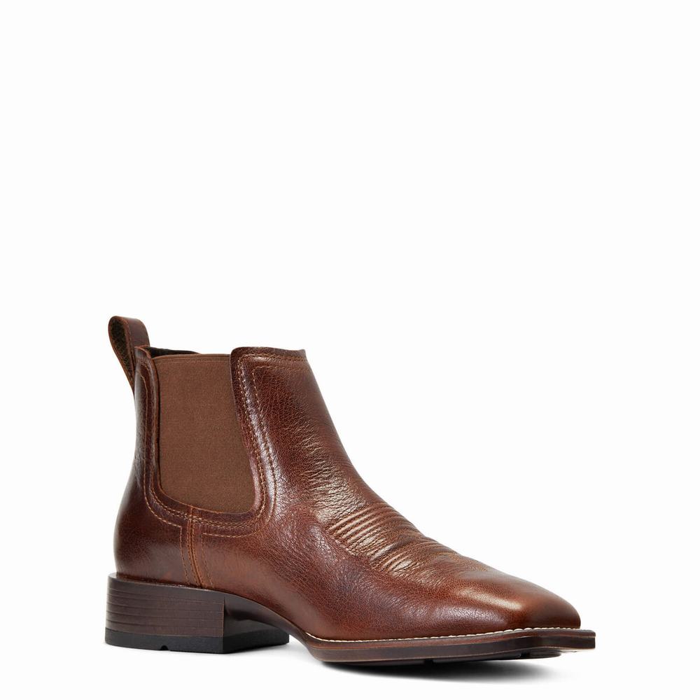 Royal Brown Ariat Booker Ultra Men's Dress Boots | CHLX24089