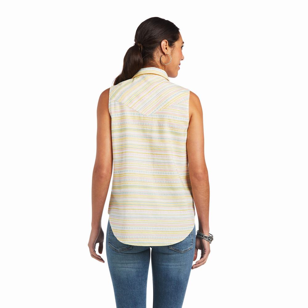 Stripes Ariat Jasmine Women's Tops | MYSV35178