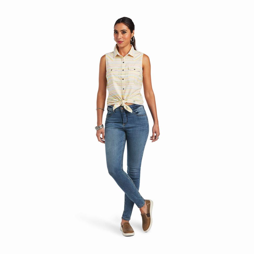 Stripes Ariat Jasmine Women's Tops | MYSV35178