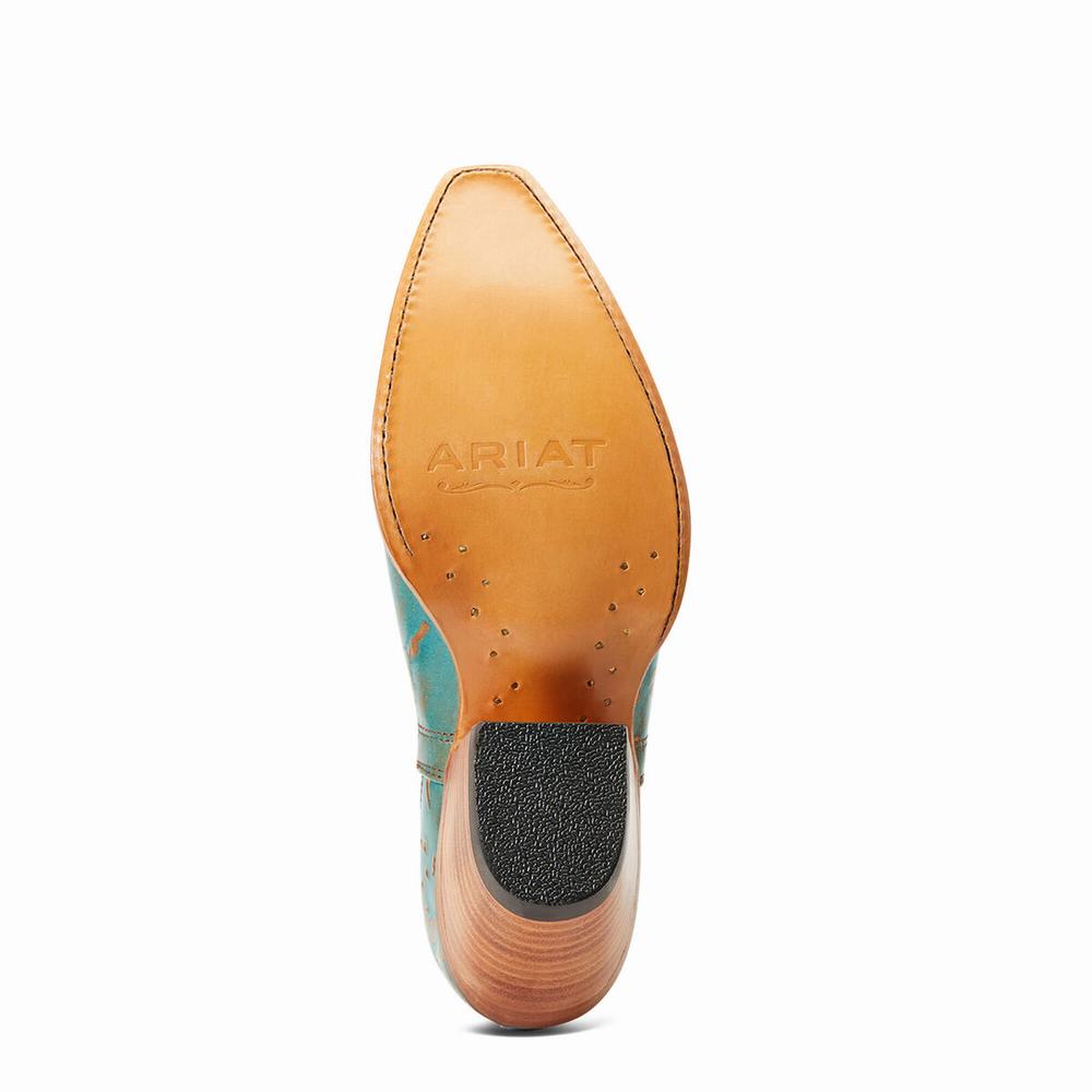 Turquoise Ariat Dixon Women's Booties | FWBV45890