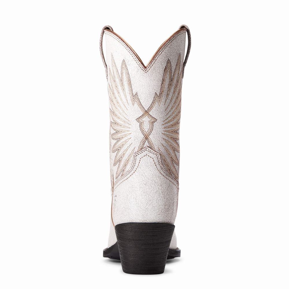 White Ariat Goldie Women's Dress Boots | MWRZ39607