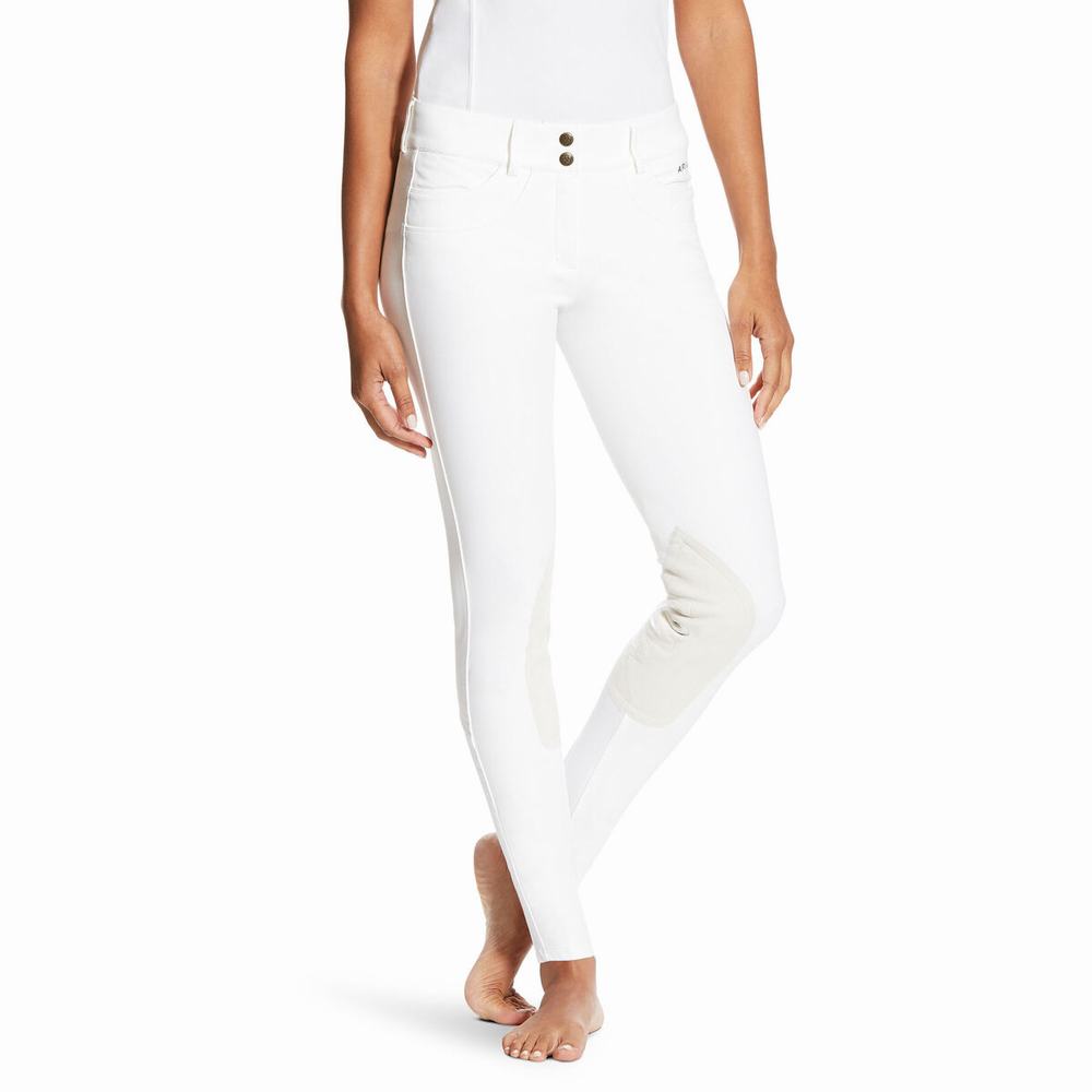 White Ariat Olympia SMU Women\'s Pants | SJTV54283