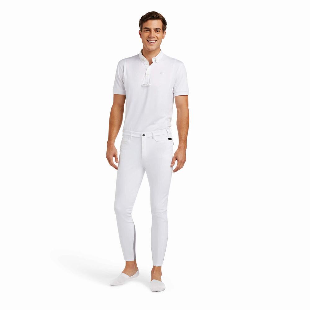 White Ariat Speranza Men's English Riding Pants | QELZ19650