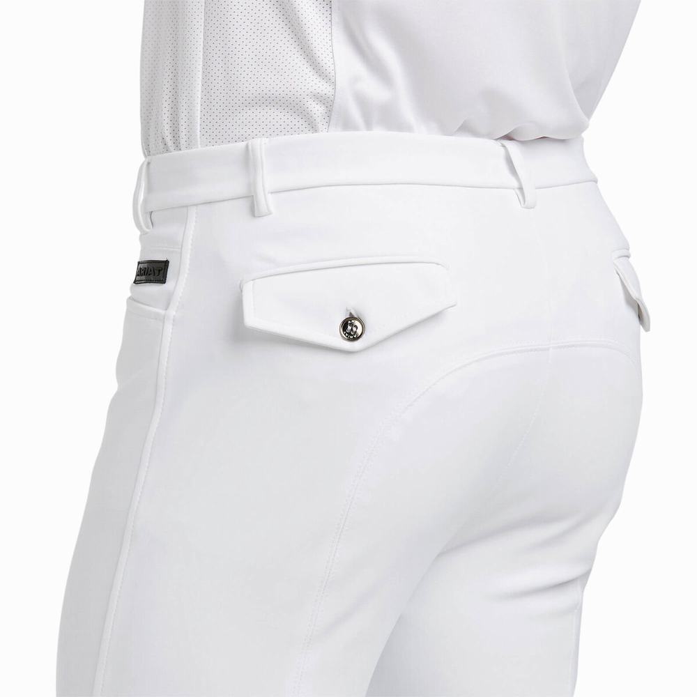 White Ariat Speranza Men's English Riding Pants | QELZ19650