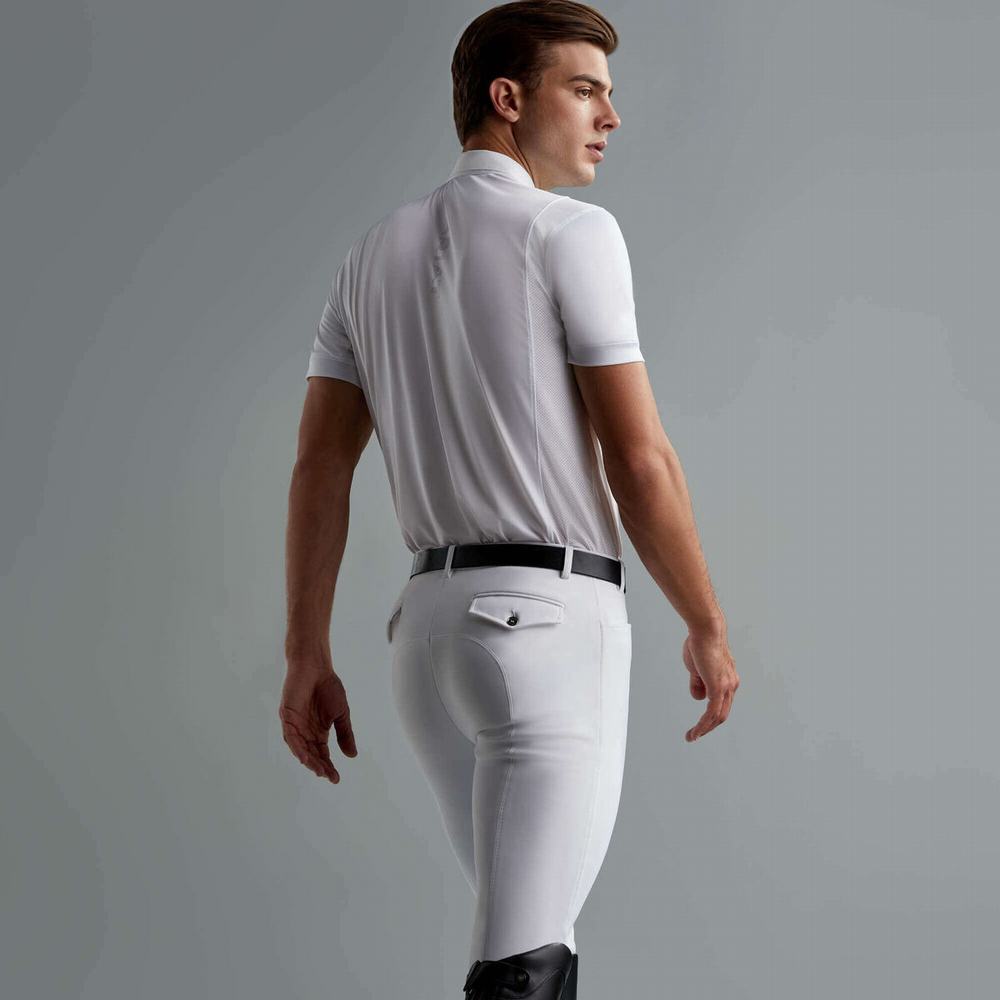 White Ariat Speranza Men's English Riding Pants | QELZ19650