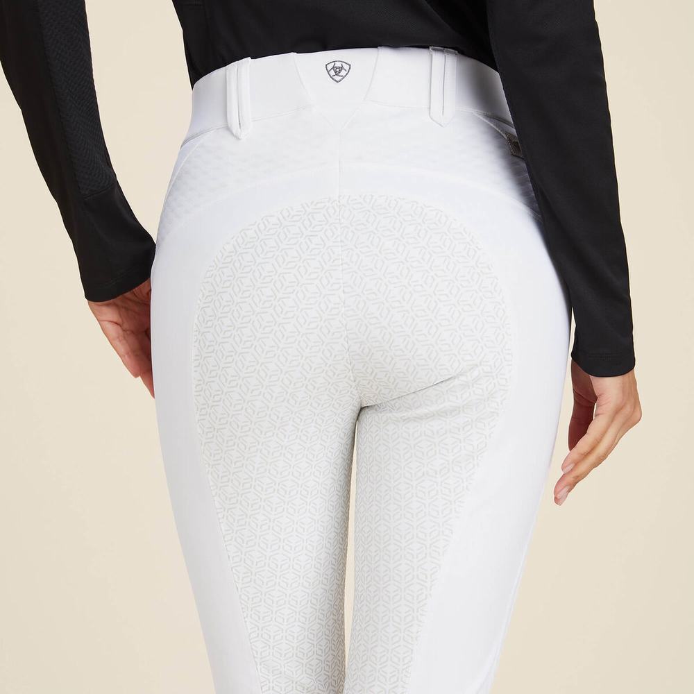 White Ariat Tri Factor X Bellatrix Full Seat Breech Women's Pants | GFVW07583