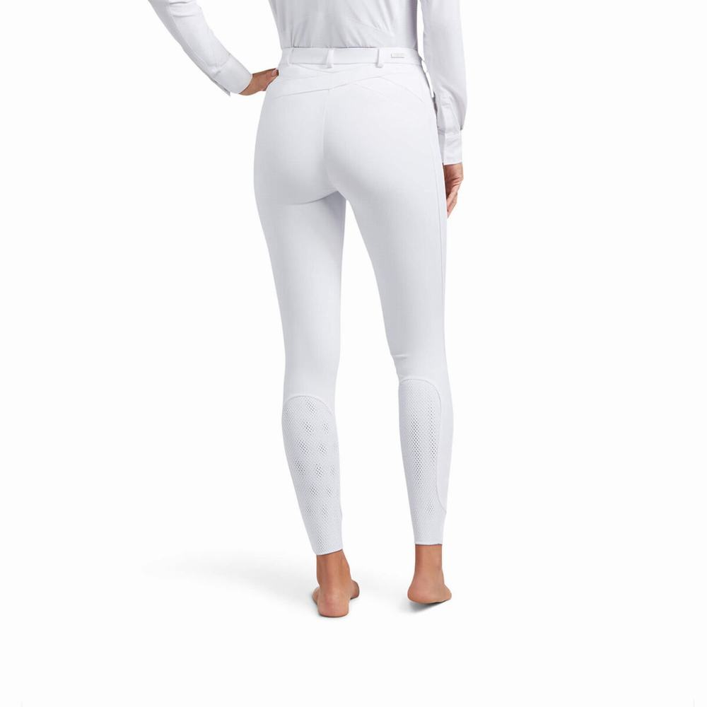 White Ariat Triton Grip Women's Pants | TGXZ27458