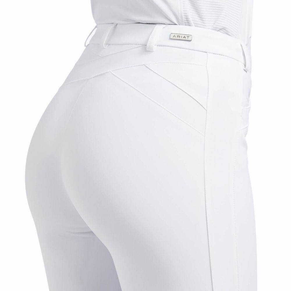 White Ariat Triton Grip Women's Pants | TGXZ27458