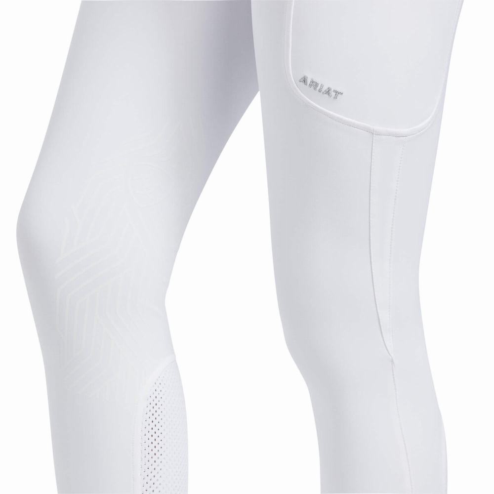 White Ariat Triton Grip Women's Pants | TGXZ27458