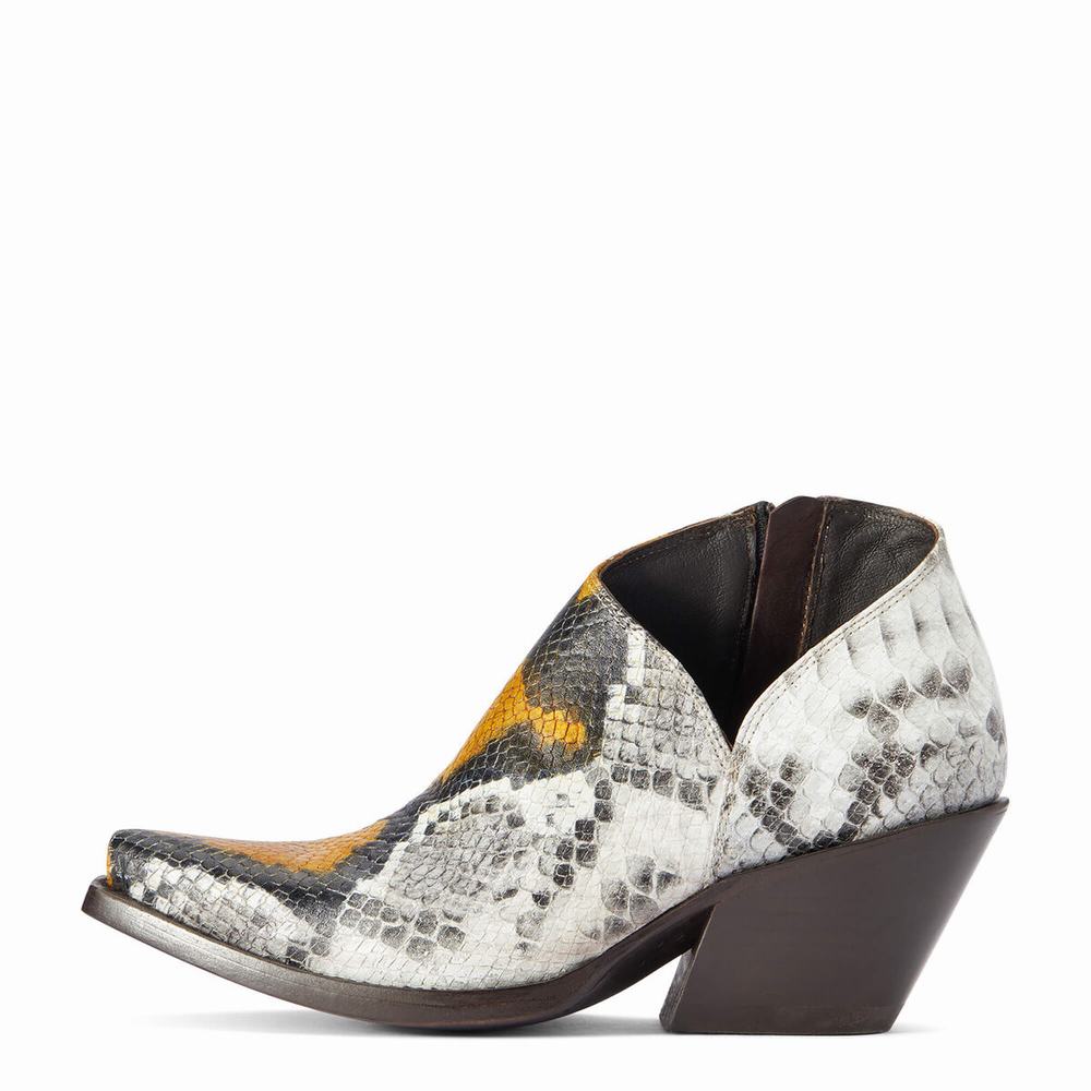 Yellow Snake Ariat Jolene Women's Booties | LSOP73246